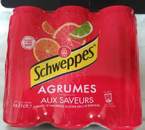 Schweppes Agrumes pack 6x33cl