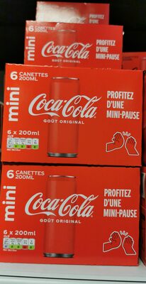 Coca-Cola mini cannettes x6 20cl