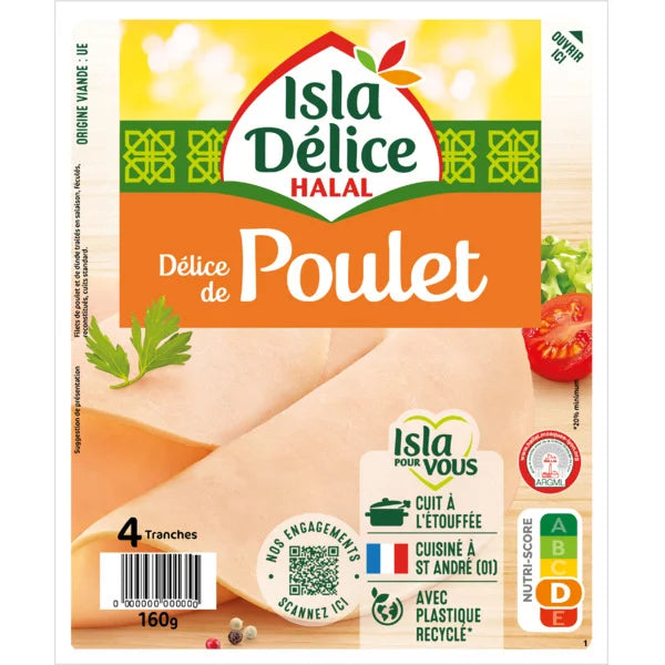 160G 4TRAN.BLANC POULET HALAL