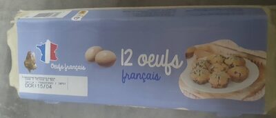 Œufs frais moyens boîte de 12