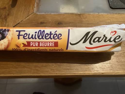 Pâte feuilletée pur beurre Marie 230g