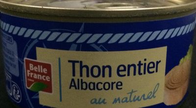 Thon entier albacore au naturel