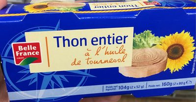 Thon entier à l'huile de tournesol