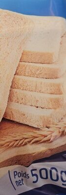 Pain de mie sans croûte nature 500g