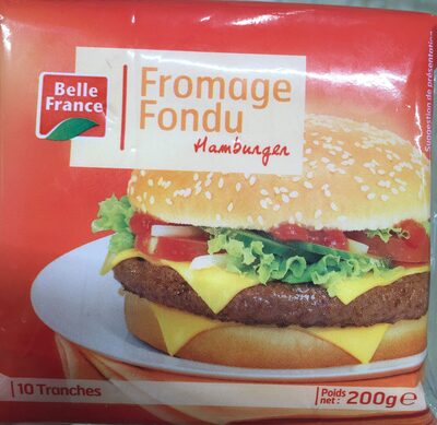 Fromage fondu hamburger tranches