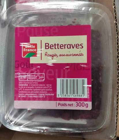 Betteraves rouges 300g