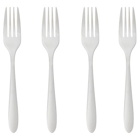 Lot de 4 fourchettes Nevis inox