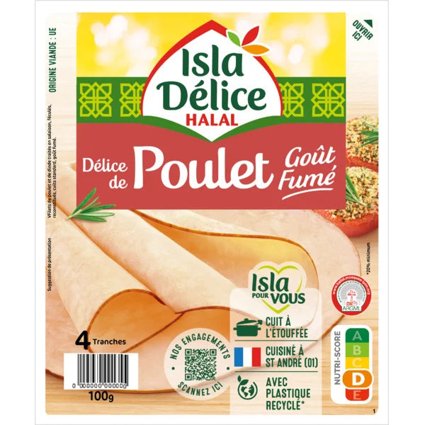 DELICE DE POULET GOUT FUME 4TR 100G